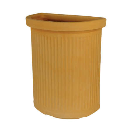 Vaso semicerchio parete 41x24cm millerighe Rome Monacis -2