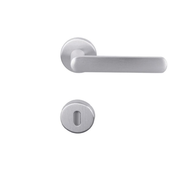 Maniglia porta cromo satinato DOE -1