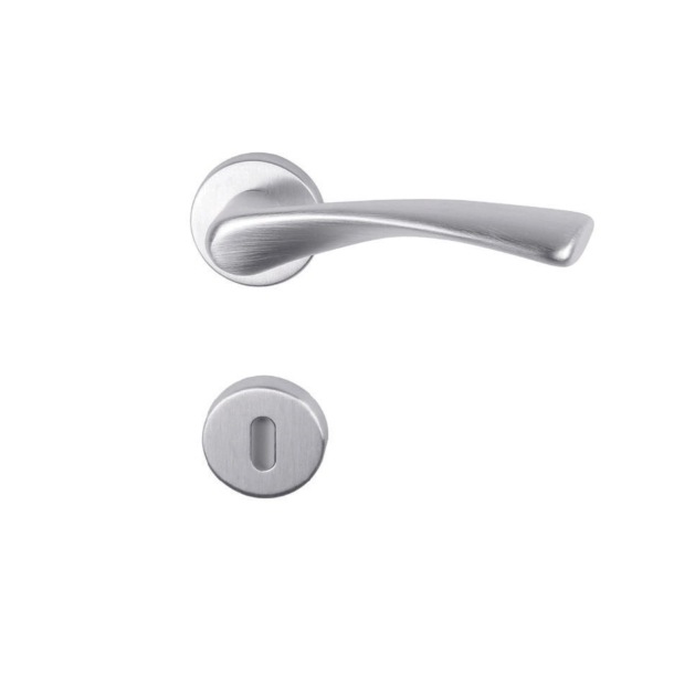 Maniglia porta cromo satinato TORSION -1