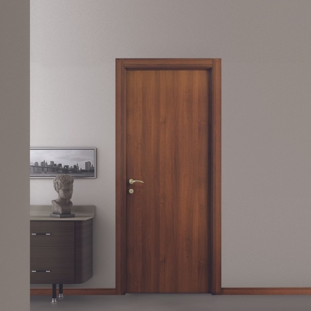 Porta battente reversibile NOCE NAZIONALE -1