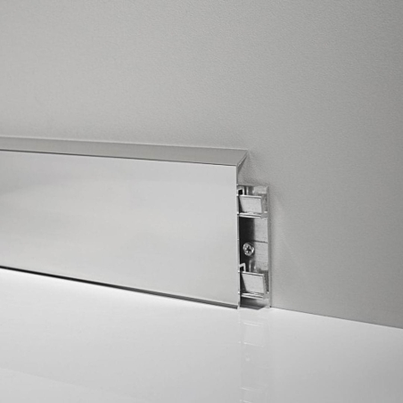 Battiscopa in alluminio Metal Line 95 con 3 Supporti 95/SF -1