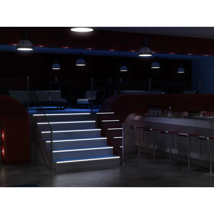 copy of Battiscopa alluminio anodizzato per applicazioni di pannelli in cartongesso Metal Line 100 -5