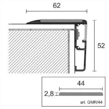 Profilo paragradino luminoso PROLIGHT PROTECT 126/L/F -2