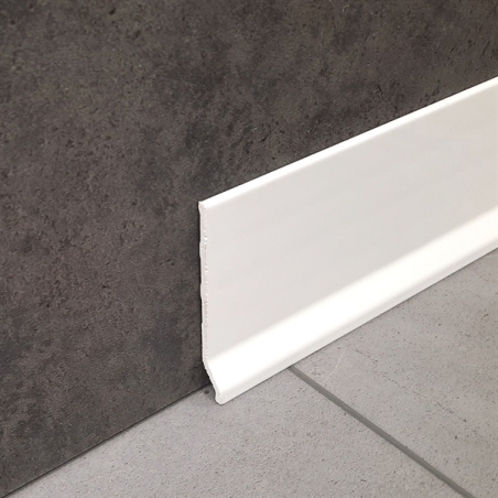 Battiscopa in PVC Bianco 555 PVC Line 8600 - 40 Metri -1