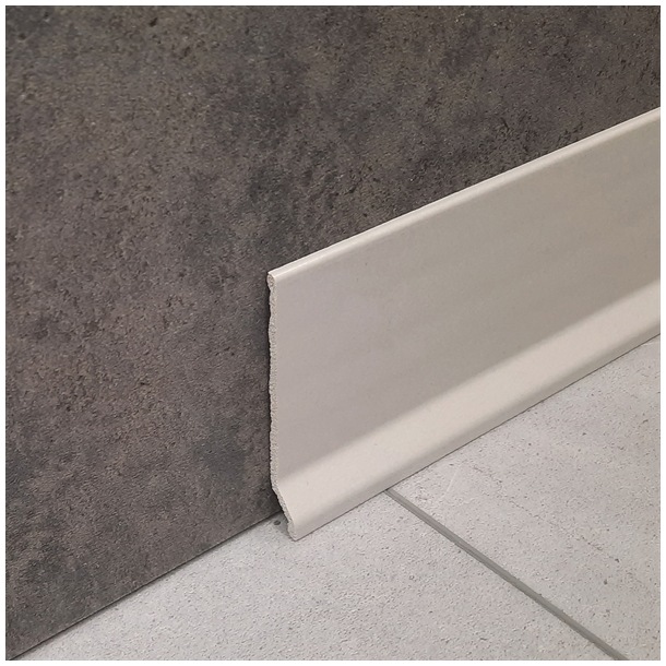 Battiscopa in PVC Grigio Chiaro 556 PVC Line 8600 - 40 Metri -1