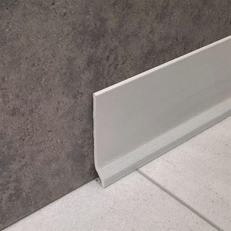 Battiscopa in PVC Grigio Argento 559 PVC Line 8600 - 40 Metri -1