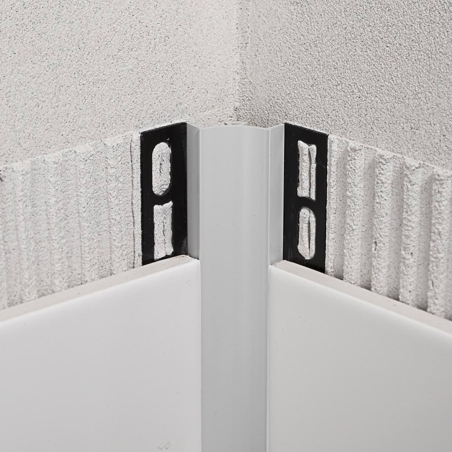 Sguscia in PVC bianco da 18x18 mm - sp 8 mm GP/8 Proround P -3