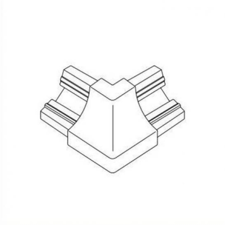 Angolo esterno PVC grigio pietra per sguscia GP Proround P -2