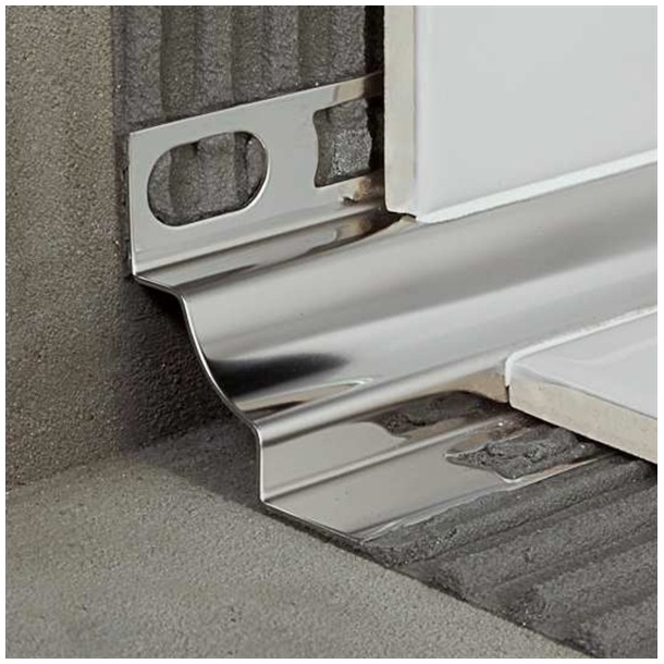 Sguscia Acciaio Lucido da 18x18 mm - sp 8 mm GIN/8 Proround M -1