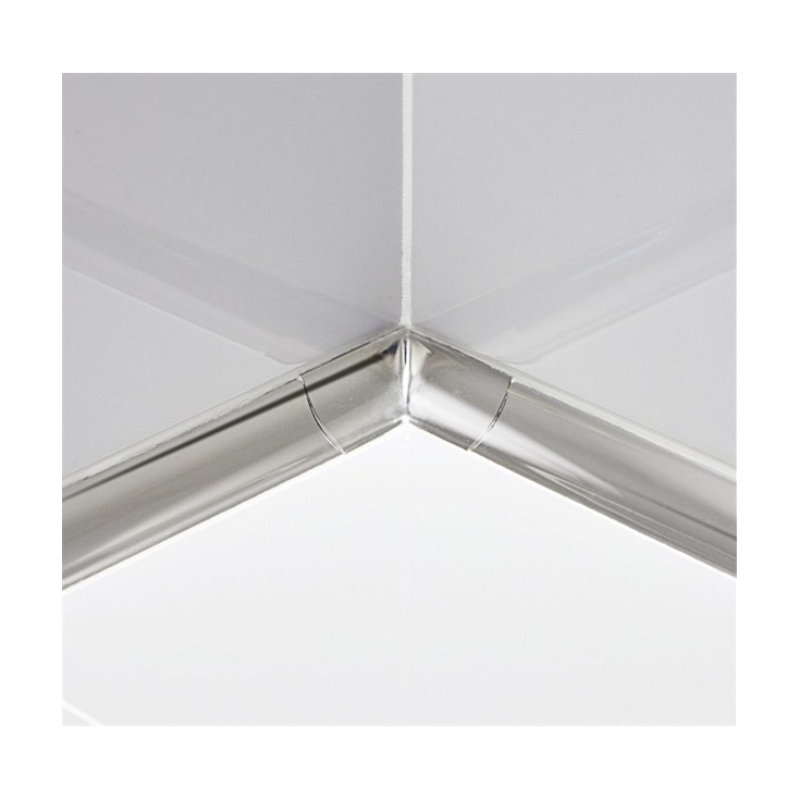 copy of GP/10 Sguscia per ceramica in PVC bianco da 18x18 mm - sp 10 mmPROFILPAS
