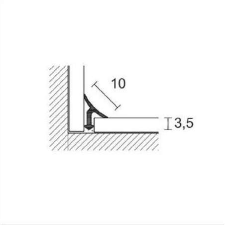copy of GP/10 Sguscia per ceramica in PVC bianco da 18x18 mm - sp 10 mm -2