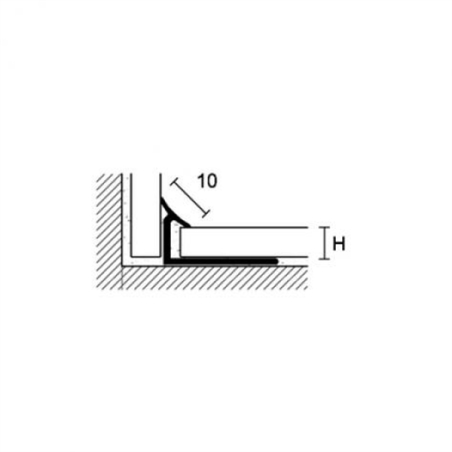Profilo in PVC bianco candido sp. 9 mm PI/9 CERFIX PROINT -2