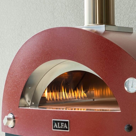 Forno a GAS 3 pizze Rosso antico ALFA REFRATTARI Moderno -2
