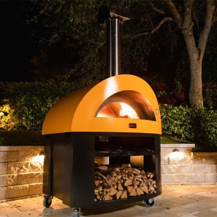Forno a GAS 5 pizze Giallo ALFA REFRATTARIALFA FORNI