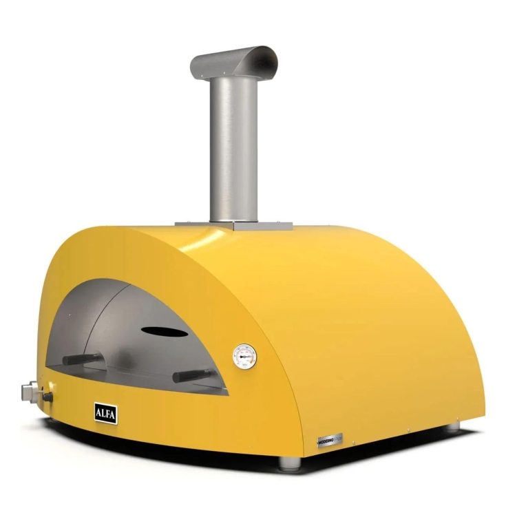 Forno a GAS 5 pizze Giallo ALFA REFRATTARIALFA FORNI