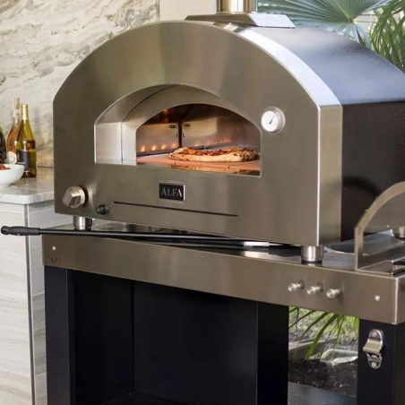 copy of Forno a GAS 2 pizze Silver Black ALFA REFRATTARI FuturoALFA FORNI