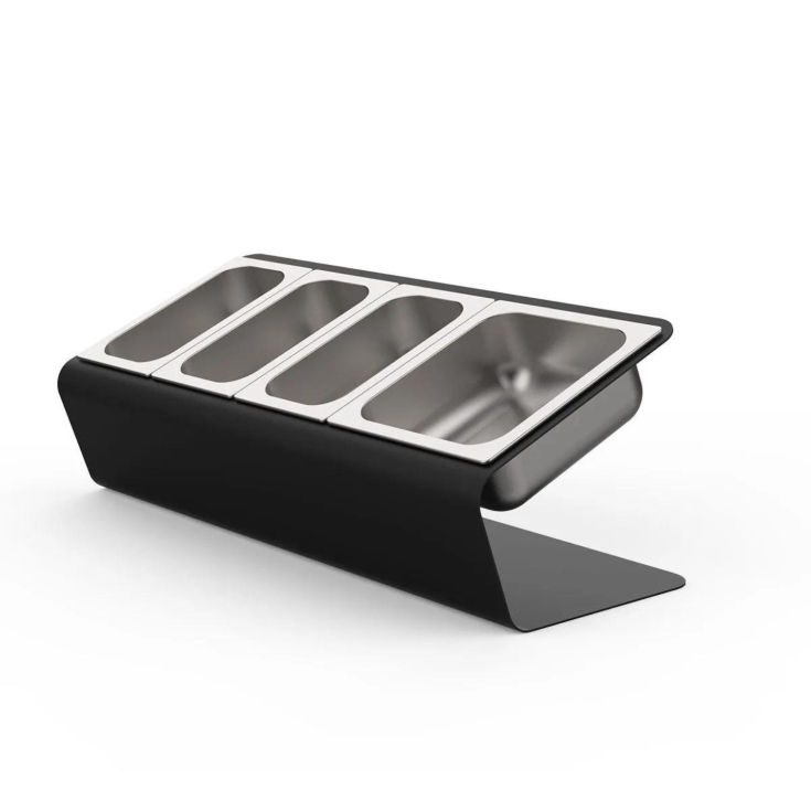 Portaingredienti 4 vaschette con coperchi ALFA REFRATTARIALFA FORNI