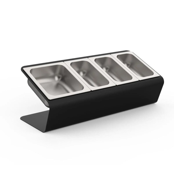 Portaingredienti 4 vaschette con coperchi ALFA REFRATTARIALFA FORNI