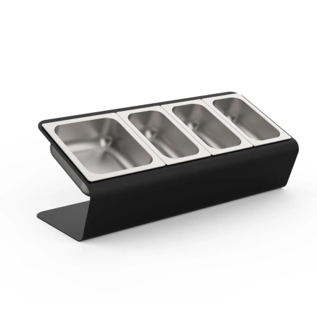 Portaingredienti 4 vaschette con coperchi ALFA REFRATTARIALFA FORNI