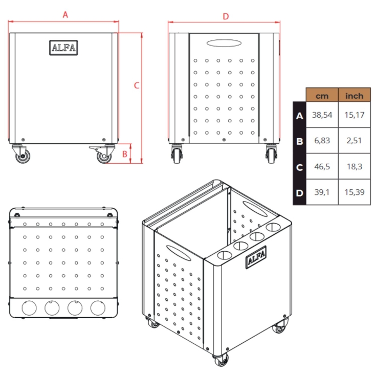 Portapale Dado Alfa RefrattariALFA FORNI