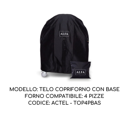 Telo copriforno Alfa Forni 4 pizze con base ACTEL-TOP4PBAS -2