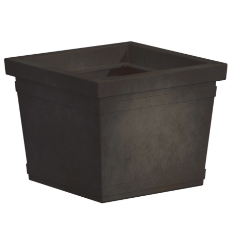 Vaso da giardino quadro liscio Rome Monacis -3