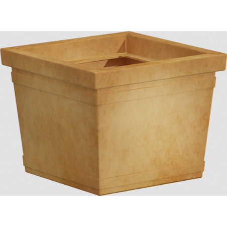 Vaso da giardino quadro liscio Rome Monacis -4