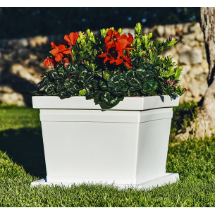 Vaso da giardino quadro liscio Rome Monacis -1