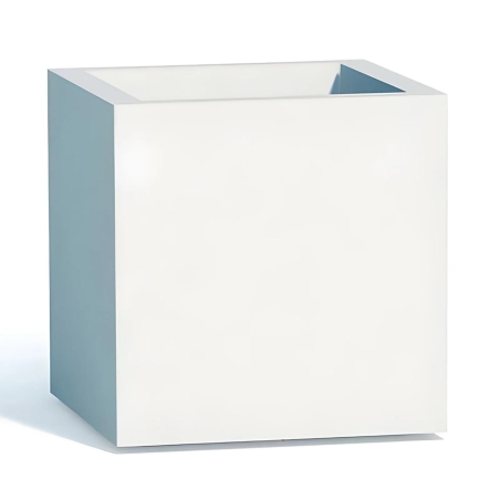 Vaso da giardino colorato quadrato 40 cm Cube Monacis -14
