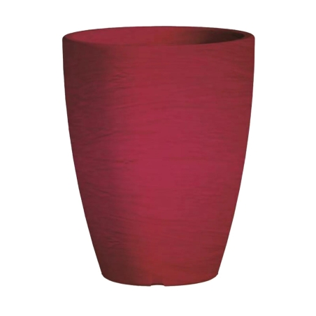 Vaso piante colorato in polietilene 38cm Adone Round Monacis -16