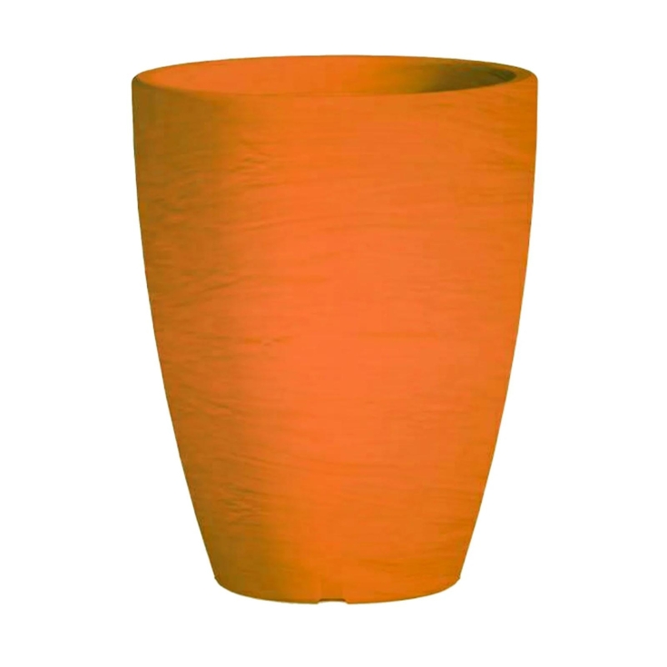 Vaso piante colorato in polietilene 38cm Adone Round Monacis -18