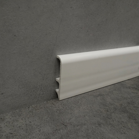 Battiscopa in PVC 8603 Grigio Chiaro 556 70x15 mm 100Mt - Profilpas -1