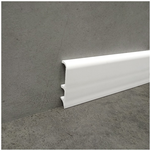 Battiscopa in PVC 8603 Bianco 555 70x15 mm 100Mt - Profilpas -1