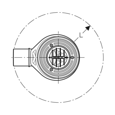 Sifone per piatto doccia d90 Geberit -3