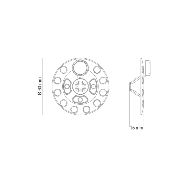 Disco per fissaggio su legno D60 STS -4