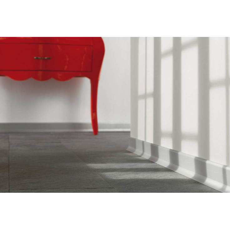 Battiscopa in alluminio 70 mm 200 cm Metal line 98/7 - Profilpas -3