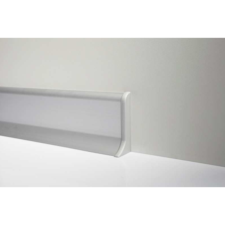 Terminale DX/SX Battiscopa Metal line 98/7 - Profilpas -1