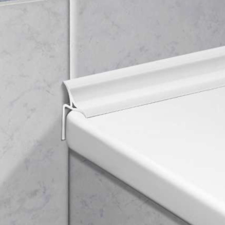 Angolo interno e terminali DX/SX per BP/25 Sanibord - Profilpas -2