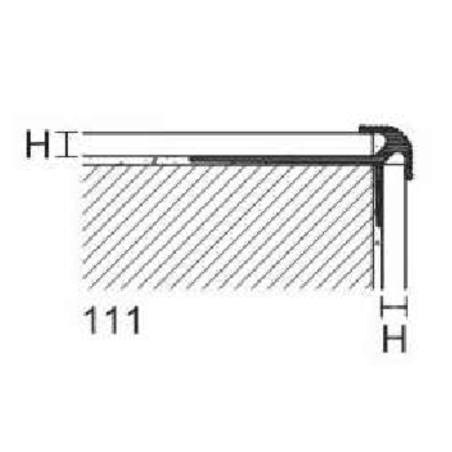 copy of Battiscopa alluminio anodizzato per applicazioni di pannelli in cartongesso Metal Line 100 -2