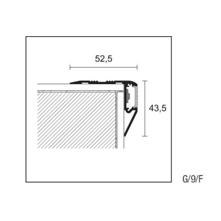 Profilo paragradino luminoso PROLIGHT PROTECT G/9/F -2