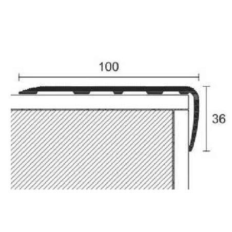 Profilo per scale con fori 340 cm PROTECT 130/F Profilpas -2