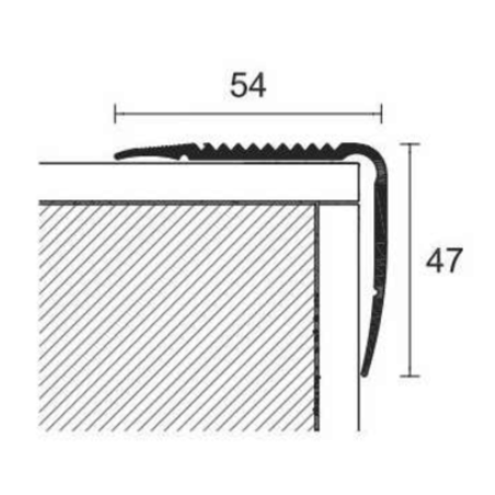 Profilo per scale con fori 340 cm PROTECT 71/F Profilpas -2