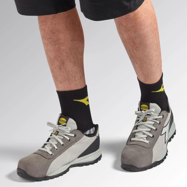 Chaussures de travail DIADORA Glove Net Low S1PL FO SR HRO ESR Gris -4