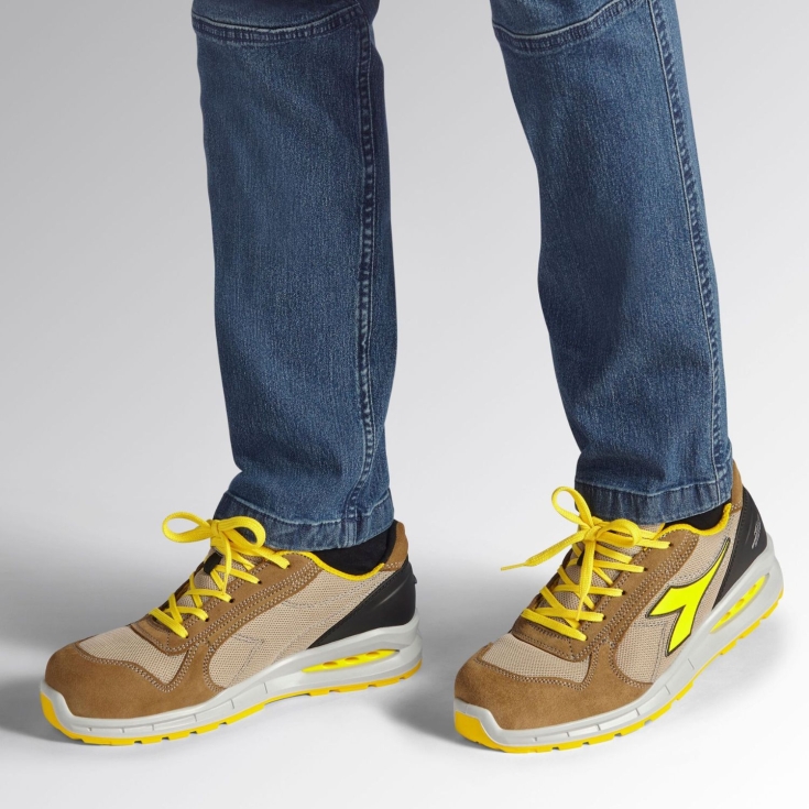 Scarpe antinfortunistiche DIADORA Run Net AB Low S1PS FO SR Marrone -5