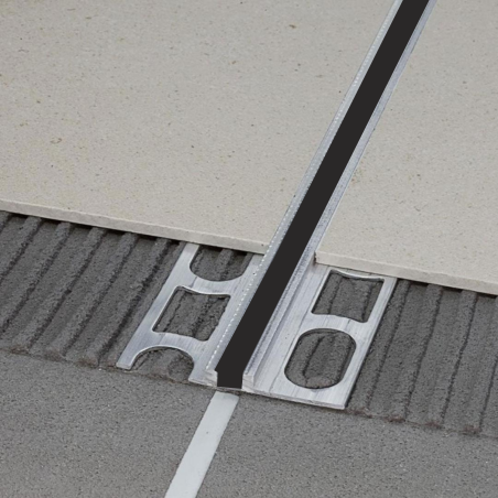 Giunto di dilatazione per pavimenti in alluminio e nero PROJOINT DIL NTA Profilpas -1