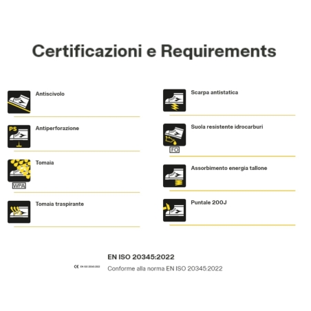 Scarpa antinfortunistica DIADORA Run Net AB Mid S3PS FO SR Nero -3