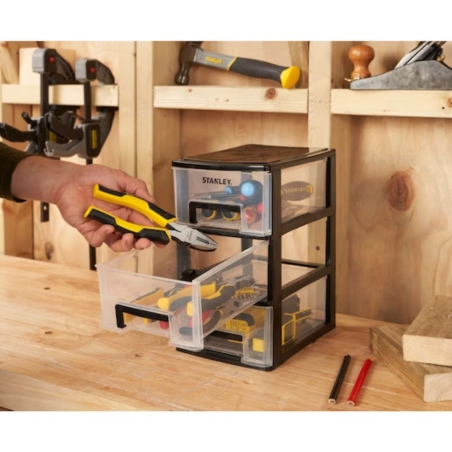 Cassettiera STANLEY Essential 3 Cassetti 17x24x30 cmSTANLEY