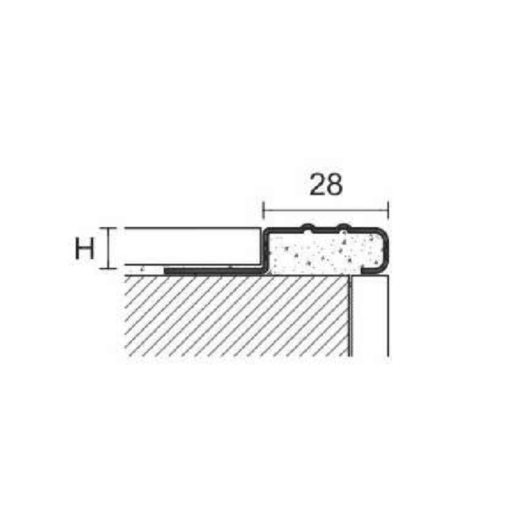 Profilo per scale in acciaio 270cm CERFIX PROSTEP SIS Profilpas -2