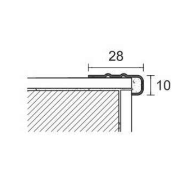 Profilo per scale in acciaio 270cm CERFIX PROSTEP SIS/10/SF Profilpas -2