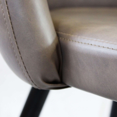 Poltrona sissy in ecopelle -7